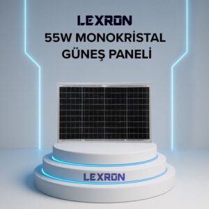 Lexron 55 Watt PERC Monokristal Güneş Paneli