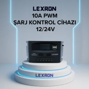 LEXRON 10A 12V-24V Solar Şarj Kontrol Cihazı