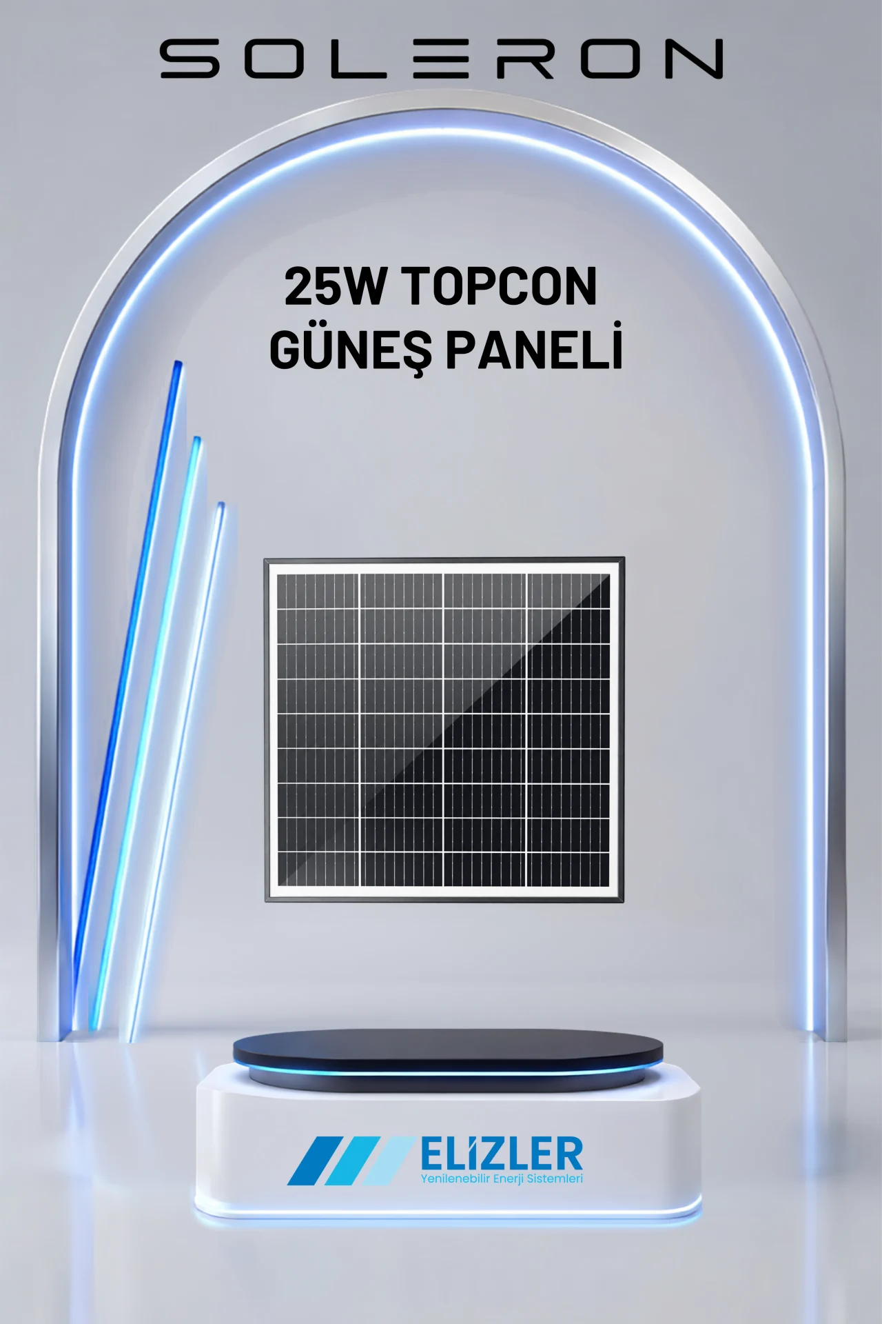 SOLERON 25W TOPCON GÜNEŞ PANELİ